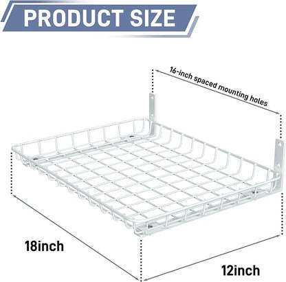 WALMANN Wall Shelves, 12 * 18 inch Wall-Mounted Storage Shelves - Image 3