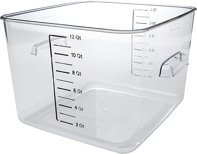 Rubbermaid Commercial Products Space Saving Square Food Storage Container 12 by Unknown