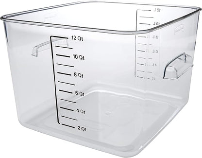 Rubbermaid Commercial Products Space Saving Square Food Storage Container 12 by Unknown