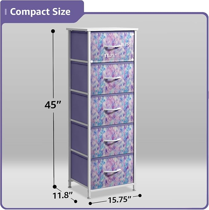 Sorbus Fabric Dresser for Kids Bedroom - Image 3