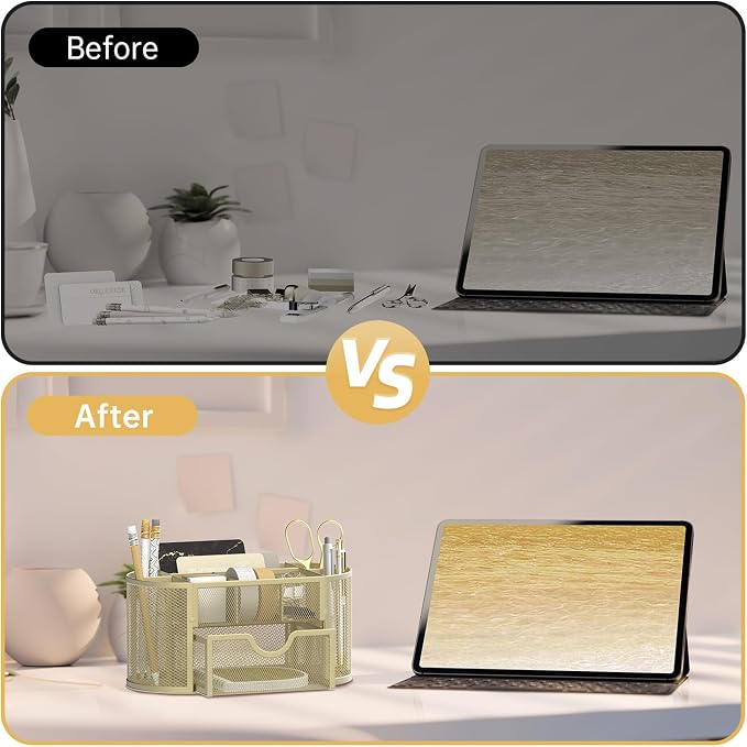 SUPEASY Mesh Desk Organizer, Desk Accessories & Workspace Organizers - Image 7