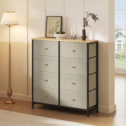 Sweetcrispy 8 Drawer Dresser for Bedroom Tall, Organizer Storage Drawers | - Image 2