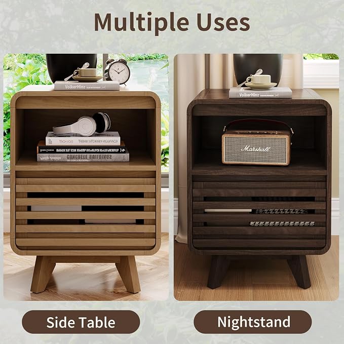 Fluted Night Stand Nightstand - Image 7