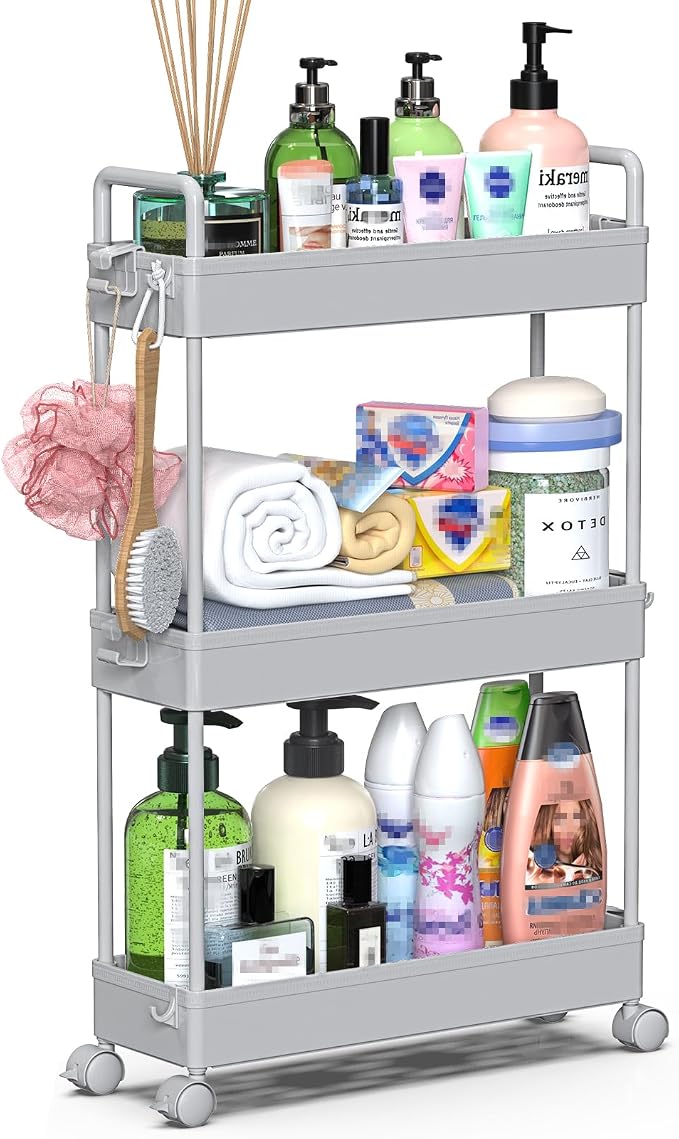 SOLEJAZZ Slim Rolling Storage Cart - Image 8