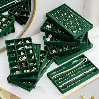 SPAKOWN Jewelry Drawer Organizer Inserts Set of 9, Jewelry Trays - Image 4