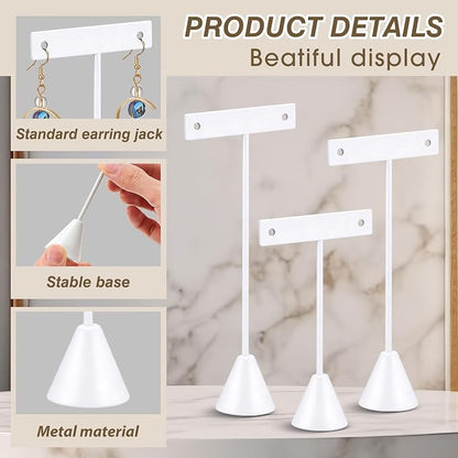 Marsui 12 Pcs Earring Display Set T Bar Earring Display Stand - Image 3