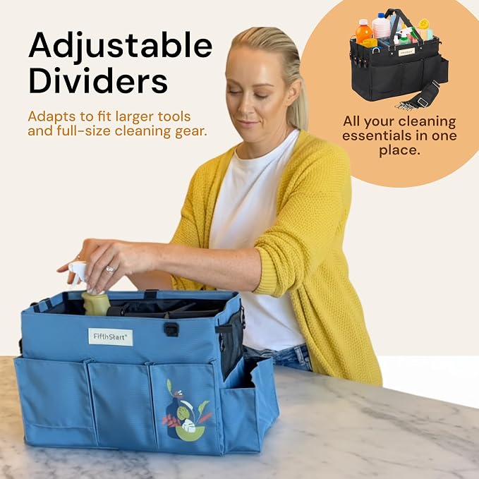 FifthStart Cleaning Supplies Organizer Tote & Caddy - Image 4