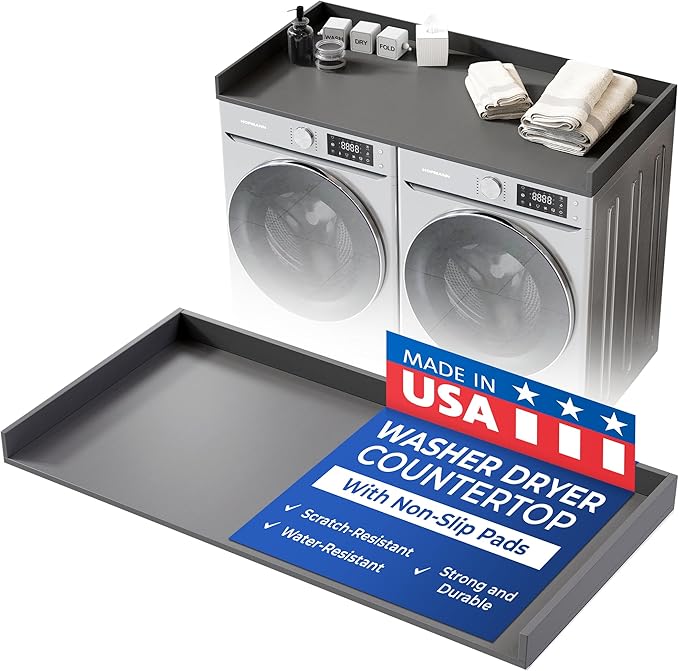 OfficeSimpli Washer Dryer Countertop, Made in USA, Non-Slip Pads, Easy Clean by OfficeSimpliUS