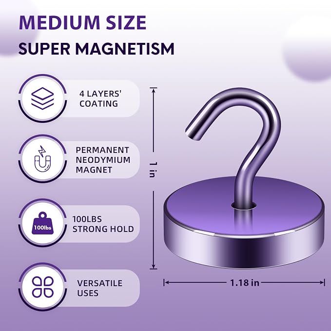 Neosmuk Magnetic Hooks Steel Tube Design - Image 5