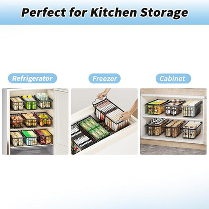 4 Pack Freezer Organizer Bins Suitable - Image 8