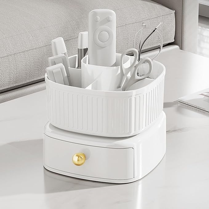 Spinning Makeup Organizer, 360° Rotating Makeup Brush Holder - Image 4