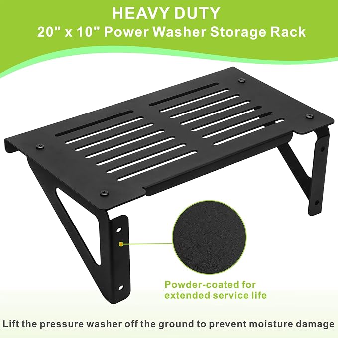 Pressure Washer Shelf Wall Mount, Electric Pressure Washer Bracket Shelf Power - Image 6