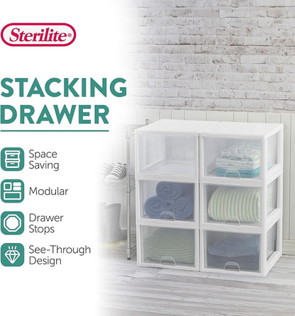 Sterilite 16-Pack 27 Quart Stacking Drawer, Accessories, Craft Supplies - Image 4