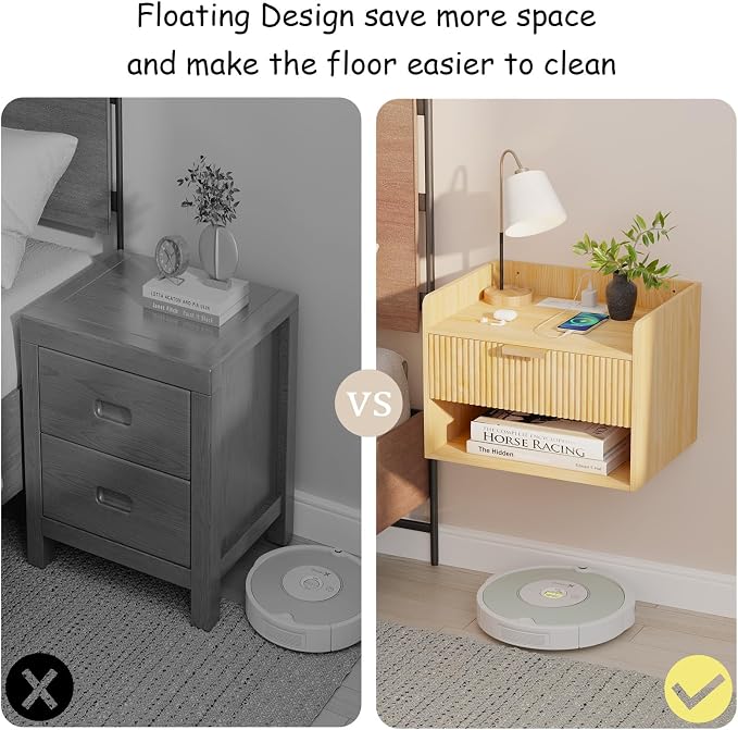 Arbuxzuy Floating Nightstand Set of 2 - Image 5