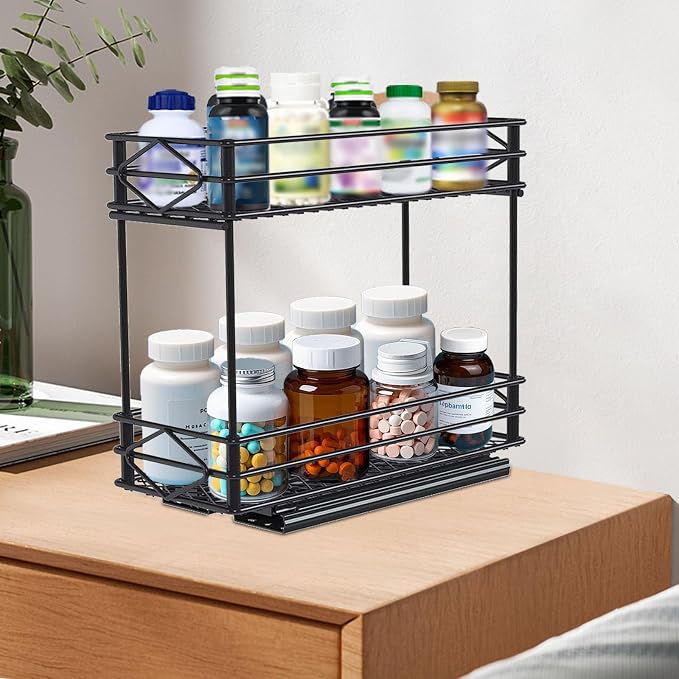 Pull Out Medicine Organizer, Slide Out Storage Drawers, Spice Rack Organizer - Image 6