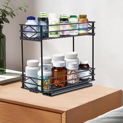 Pull Out Medicine Organizer, Slide Out Storage Drawers, Spice Rack Organizer - Image 6