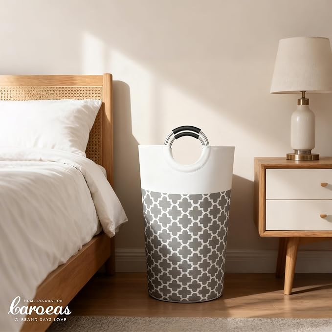 Caroeas 90L Light Laundry Basket, Waterproof Laundry Hamper, Laundry Bag - Image 7
