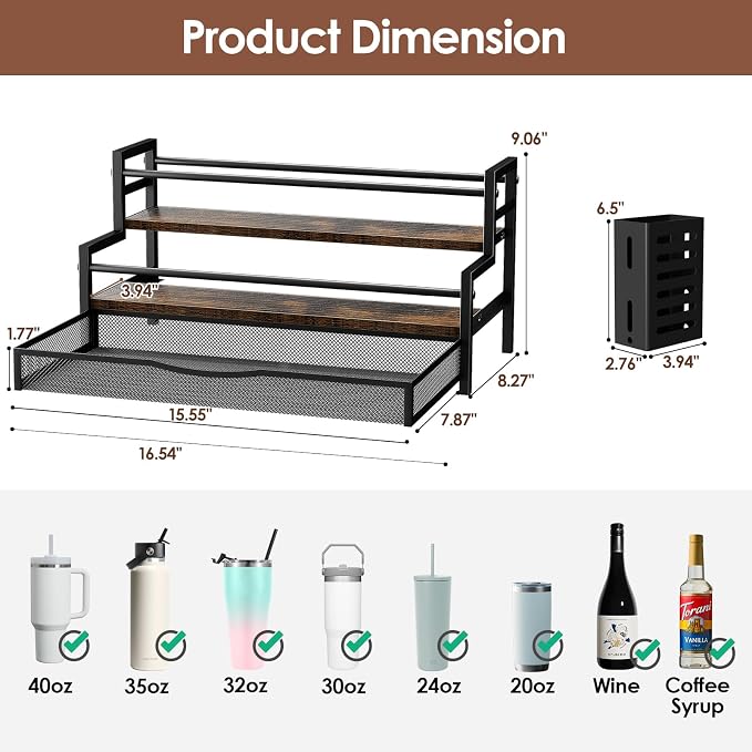 Water Bottle Organizer for Full Stanley 40 oz Tumbler - Image 2