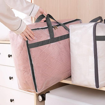 Fixwal 4 Pack 75L Extra Large XL Clear Storage Bags - Image 6