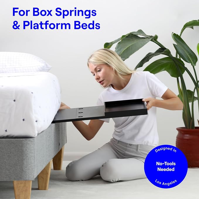BedShelfie Bedside Shelf for Dorm Room Bunk Bed & Top Bunk, College Dorm Room - Image 4