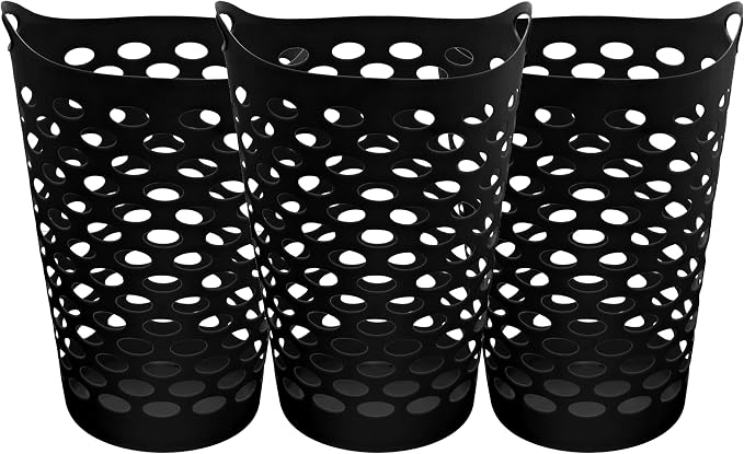 2.2 BUSHEL Flexible Laundry Basket, Tall plastic hamper by Unknown