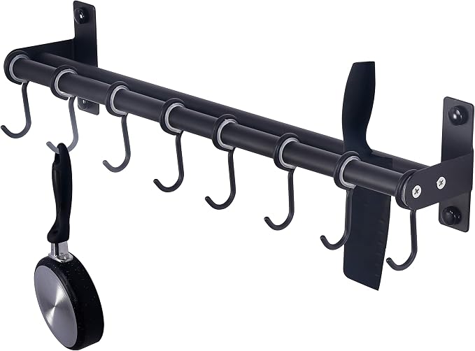 Dseap Pot Rack - Pots and Pans Hanging Rack Rail by Dseap