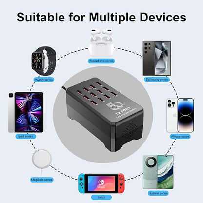 50W 12-Port USB Charging Station - Image 3