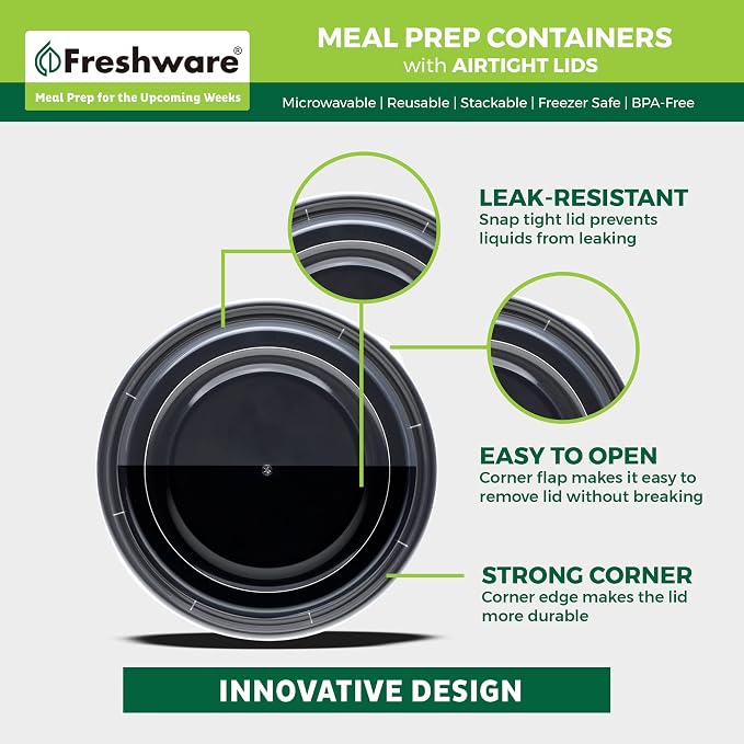 Freshware Meal Prep Containers - Image 5