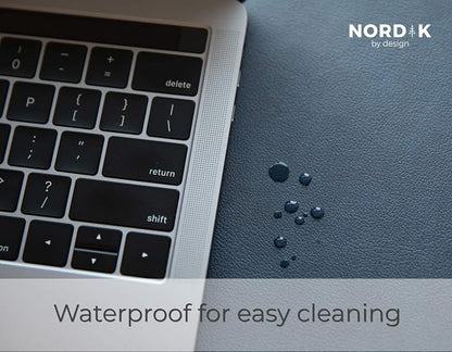 Nordik Leather Desk Mat Cable Organizer Premium Extended Mouse Mat - Image 5