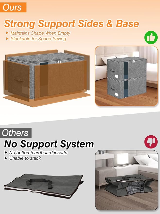 60L Blanket Storage, Comforter Storage Bag - Image 2