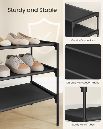 SONGMICS Shoe Rack, Space-Saving, Metal Frame | Space-Saving Shoe Storage - Image 4