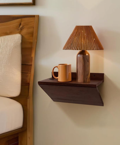 Modern Floating Nightstand Wooden Hanging Bedside Table by HomePage