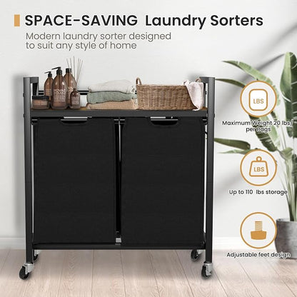 Laundry Hamper, Laundry Basket, Laundry Sorter - Image 7