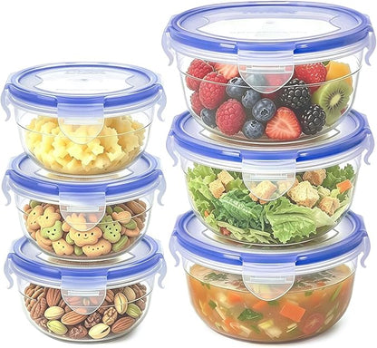 KIGI Leak-Proof Plastic Bowls, Airtight Lid, BPA Free, Meal Prep & Lunch by KIGI