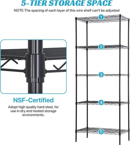 Storage Shelves Heavy Duty Metal Shelving Unit - Image 5
