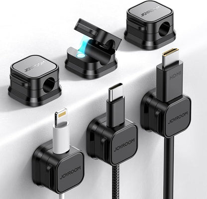 6 Pack Magnetic Cord Holder, Cord Organizer Cable Clip by JOYROOM