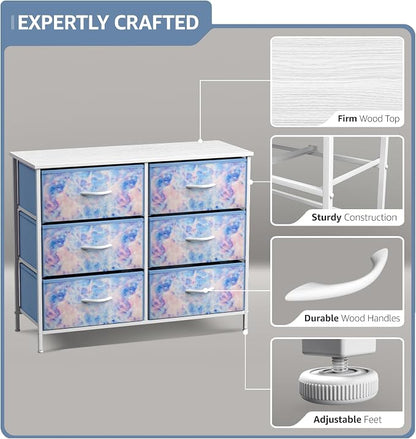 Sorbus Kids Dresser with 6 Drawers - Image 4