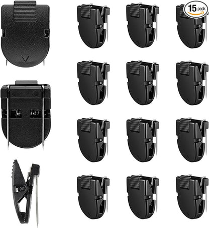15 PCS Cubicle Clips Black Plastic Cubicle Accessories Hooks by Unknown