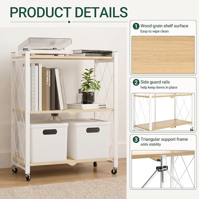black leopard 3-Tier Foldable Shelf - Image 7