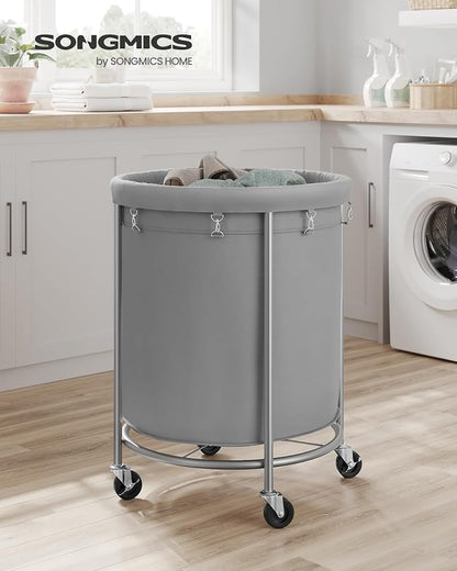 SONGMICS Laundry Basket, Rolling Steel Frame - Image 2