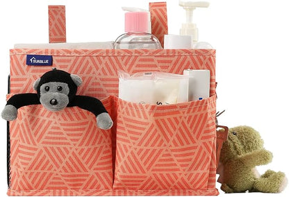 Surblue Bedside Caddy Hanging Bed Organizer Storage Bag Pocket - Image 3