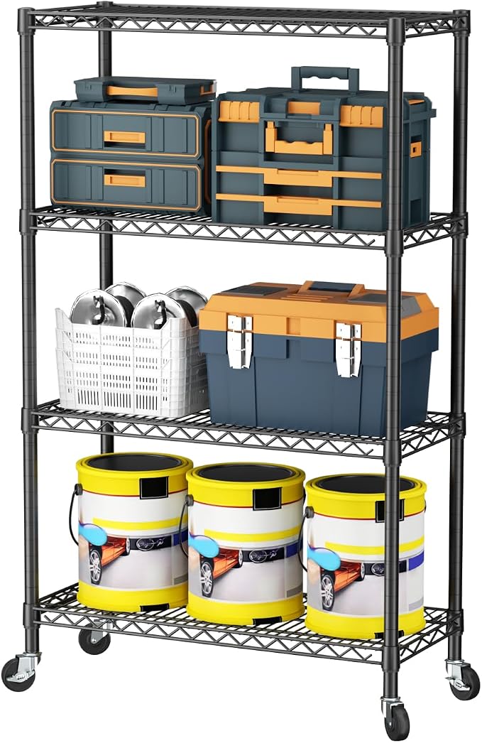 SINGAYE 4 Tier Adjustable Storage Shelf by SINGAYE