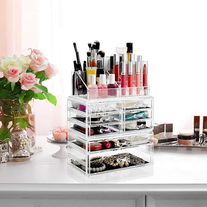 Casafield Acrylic Cosmetic Makeup Organizer & Jewelry Storage Display Case - Image 6