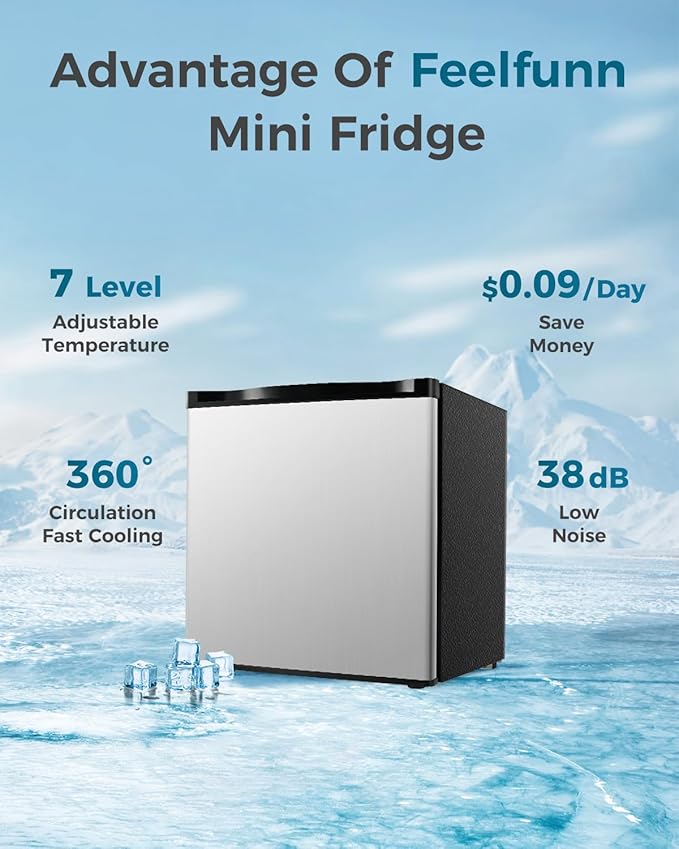 Mini Fridge with Freezer - Image 6