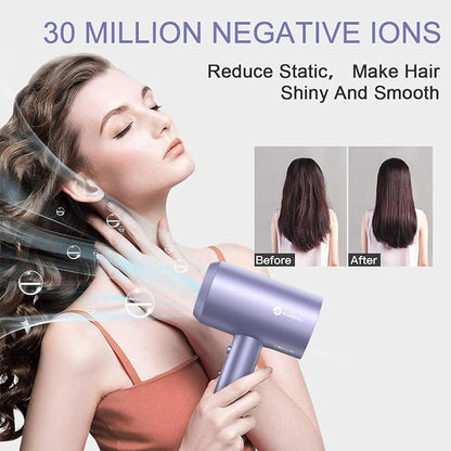 slopehill Professional Ionic Hair Dryer, Powerful 1800W Fast Drying Low Noise - Image 5