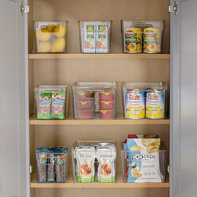 Sorbus Medium Clear Plastic Storage Bins - Image 3