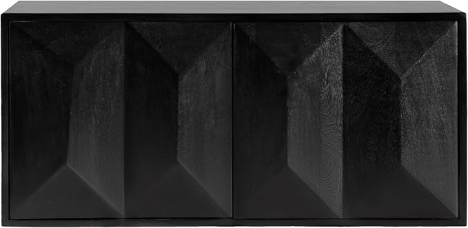 Kate and Laurel Ranier Modern Wooden Two-Door Wall Cabinet, Decorative Storage - Image 8