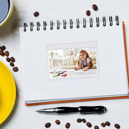 Outus 200 Pack 3 x 5 Inches Self Adhesive Label Pockets Bulk Plastic Labels - Image 6