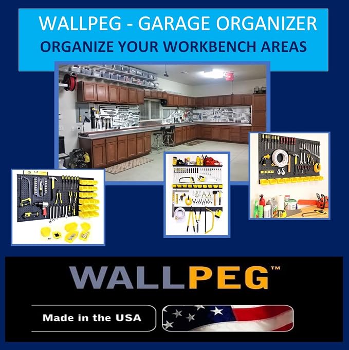 WallPeg 10 Each 7" Pegboard Bins Kit - Image 7