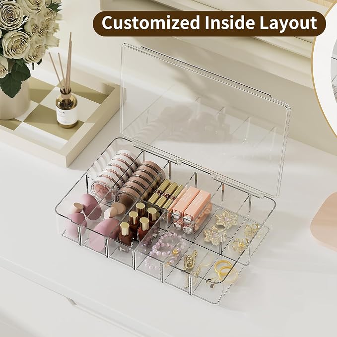 Clear Acrylic Makeup Organizer - Image 7